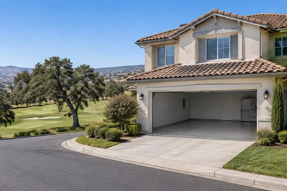 Illustration: a coated garage floor in a typical Glen Eagle Ranch home