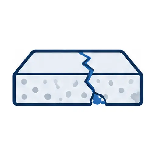 Schematic: Cracks, joints and spalls to repair