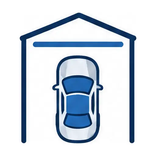 Schematic: 1-car garage