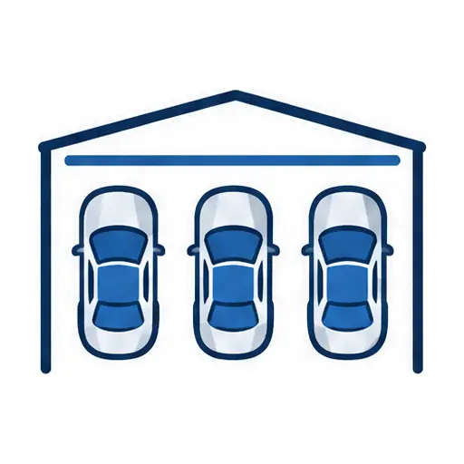 Schematic: 3-car garage