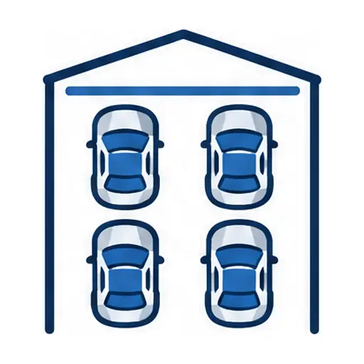 Schematic: 4-car garage