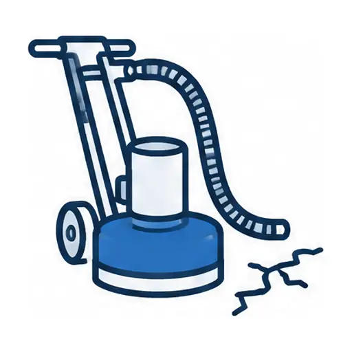 Schematic icon: Garage Floor Prep and Crack Repair