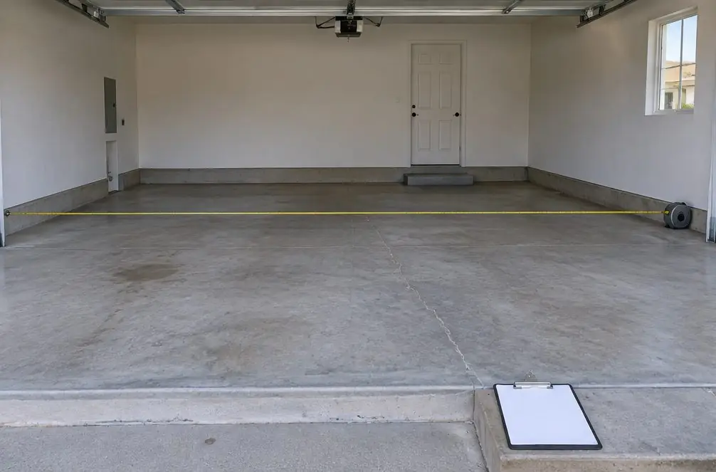 Illustration: step 1 — Empty, measure, inspect